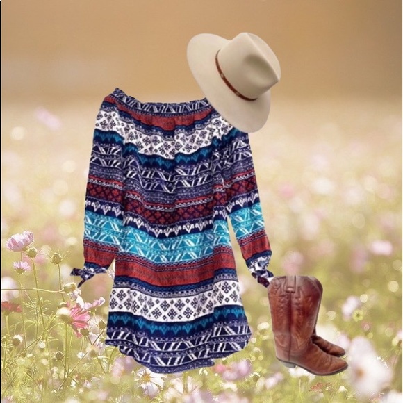 ❤️ Lovely Off the shoulder dress, NEW boho super nice - Picture 2 of 16